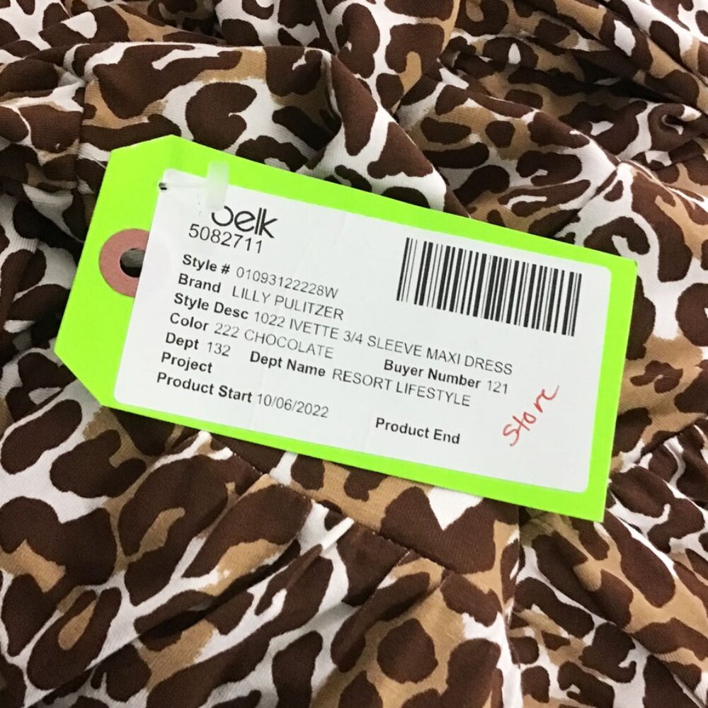 Lilly Pulitzer Ivette 3/4 Sleeve Maxi Dress - Picture 11 of 12